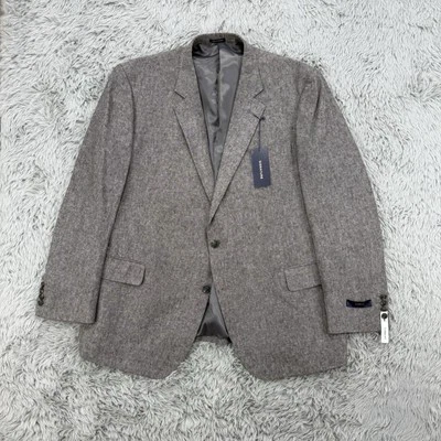 Stafford Linen Blazer Men’s 50R Gray NWT Signature Classic Fit Old Money - Image 1 of 4