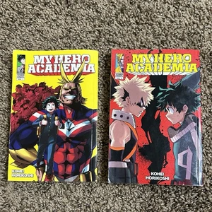 My Hero Academia Vol 1 (13th print) Vol 2 (8th print) Trade paperbacks Horikoshi - Picture 1 of 9
