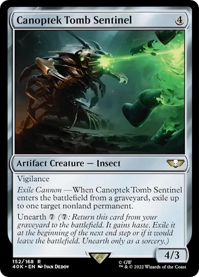 Canoptek Tomb Sentinel 152 NM Normal Universes Beyond: Warhammer 40,000 MTG EN - Image 1 of 1