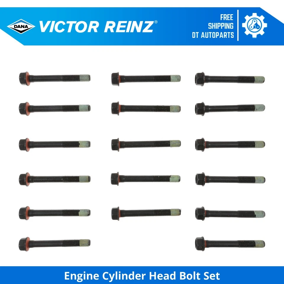 For 1983-1995 GMC G2500 Engine Cylinder Head Bolt Set Victor Reinz 1984 1985 - Image 1 of 1
