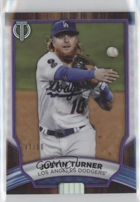 2022 Topps Tribute Purple /50 Justin Turner #57 - Image 1 of 2