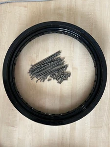 Suzuki XF650 DR650SE Hinteradfelge Felgenring mit Speichensatz - Bild 1 von 2