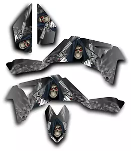 SUZUKI LTR450 R GRAPHICS DECAL KIT GRIM REAPER REVENGE Sticker LTR 450 GREY - Bild 1 von 1