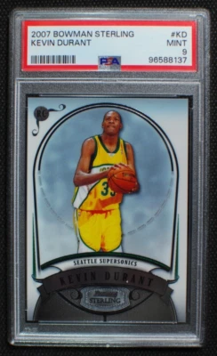 🌟 KEVIN DURANT - 2007-08 Bowman Sterling Rookie RC #KD - MINT PSA 9 - Image 1 of 2