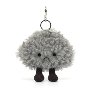 Jellycat Amuseables Storm Cloud Bag Charm NWT 5.91in Ultra-Soft Perfect Keychain - Picture 1 of 6