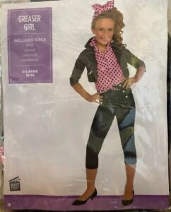 Greaser Girl Suit Yourself Child Costume Size X-Large 14-16 Halloween         HW