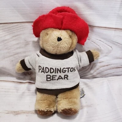 Sudadera con timbre sombrero fieltro rojo juguete peluche Eden Paddington Bear 9 pulgadas 1981 Foto 1 de 4