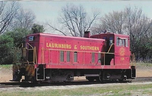 Railroad Chrome Postcard B50 70-Tons of Sheer Cuteness Laurinburg Southern #104 - Picture 1 of 2