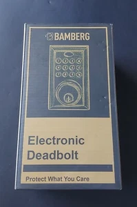 Bamberg 410 Electronic Keypad Single Cylinder Deadbolt Keyed Entry Door Lock ... - Picture 1 of 7