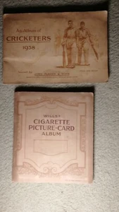 1938 Cricketers Cigarette Card Albums (Player & Wills cards) - Picture 1 of 6