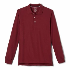 French Toast Boys Long Sleeve Pique Polo Burgundy Size XS (4/5) New/Sealed! - Picture 1 of 1