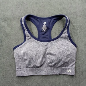 New Balance Sports Bra Womens Small Blue Running Yoga Gym Workout Athletic - Picture 1 of 9