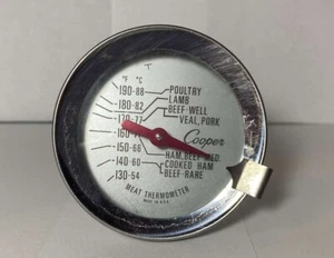 VINTAGE COOPER MEAT THERMOMETER, MADE IN USA, PRE OWNED - Picture 1 of 3