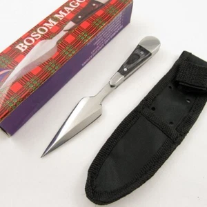 FIXED-BLADE DAGGER | Mini Silver Blade Full Tang Tactical Bosom Boot Knife new - Picture 1 of 3