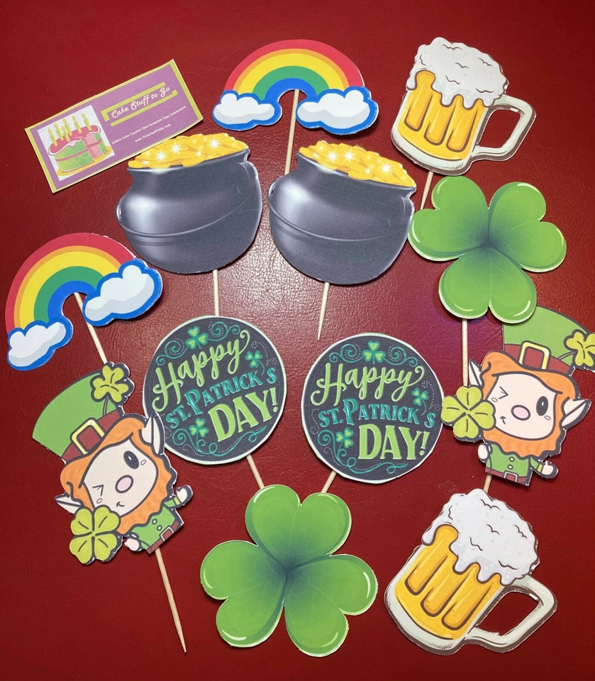 Decoración comestible para cupcakes del día de San Patricio Foto 1 de 1
