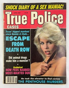 True Police Cases, June 1987, Vintage True Crime Stories, Pulp - Imagen 1 de 4
