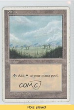 1995 Magic: The Gathering - Core Set: 4th Edition Plains READ 0c5
