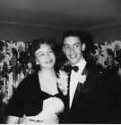 Vintage 1950S Photo Happy Cute Young Couple Posing For Senior Prom Corsage