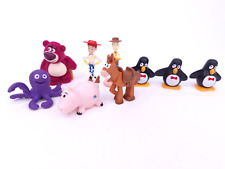 Disney Toy Story Lot Miniature Figure Figurine Woody Hamm Bullseye Penguin