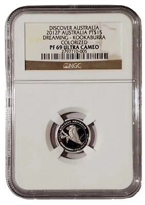 2012-P 1/10 Oz PLATINUM $15 Australian DREAMING KOAKABURRA PF69 Ultra Cameo Coin - Image 1 of 4