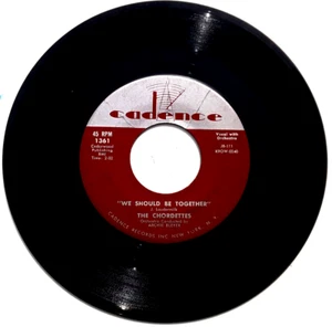 THE CHORDETTES - We Should Be Together / No Other Arms - 45rpm 1958 Cadence 1361 - Imagen 1 de 4