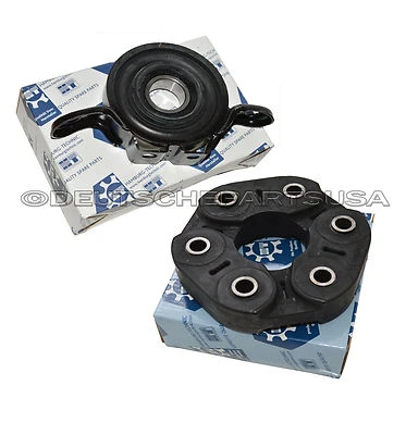 CARDAN DRIVESHAFT CENTER SUPPORT BEARING MOUNT + FLEX DISC for AUDI Q7 TDI SET 2 - Image 1 of 2