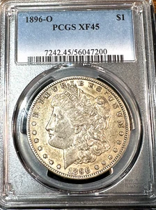 1896-O Morgan Dollar PCGS XF45 Beauty, New Slab, Best Price on Ebay* CHRC - Picture 1 of 2