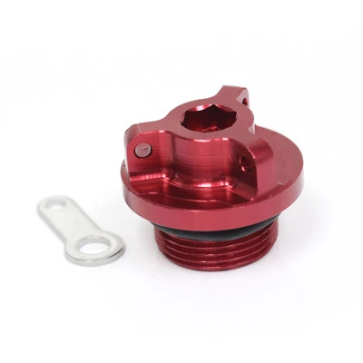 Tapa de llenado de aceite CNC roja de repuesto para Aprilia RSV4 / R / fábrica 09-16 15 14 13 Foto 1 de 4