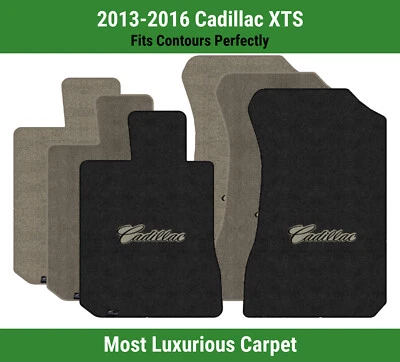 Alfombrillas delanteras Lloyd Luxe para Cadillac XTS '13-16 con Cadillac negro sobre bronceado Foto 1 de 4