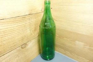 Green Glass America's Premium Water Since 1871 12" Glass Bottle - Swanky Barn - Picture 1 of 12