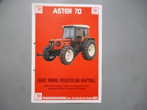 SAME ASTER 70  Traktor  Original  Prospekt 2 Seiten 308.2192.5.1-9/89 - Bild 1 von 1