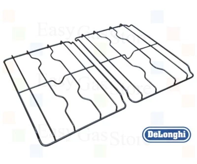 DE'LONGHI De Longhi Elba Coppia Griglie a 2 fuochi Smaltate per Cucina 41 X 26,4 cm.