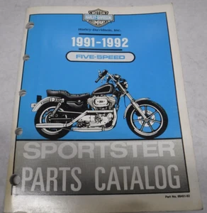 OEM 91 92 HARLEY DAVIDSON HD SPORTSTER PARTS CATALOG MANUAL 99451-92 O576-22G - Bild 1 von 4