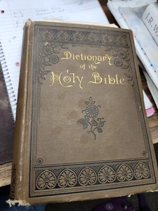 Dictionary of the HOLY BIBLE 1886 American Tract Society with Engravings & Maps - Picture 1 of 12