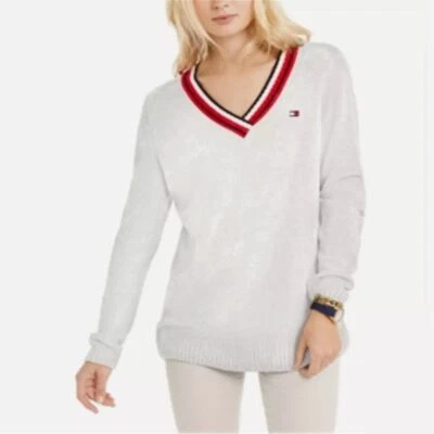 Nuevo con etiquetas Suéter Tommy Hilfiger Global Chenille Blanco XL Manga Larga Foto 1 de 4