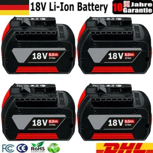 4X Batería Original 8Ah Para Bosch 18V Professional GBA GSR BAT618 BAT609 BAT620 Nueva - Imagen 1 de 23