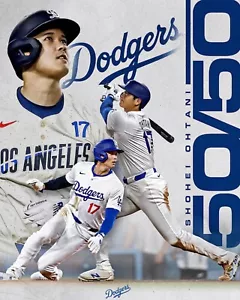 Shohei Ohtani Los Angeles Dodgers 50 / 50 Club 1st Player Ever 8x10 Photo - Picture 1 of 1