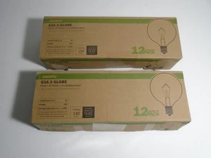 Sunlite Light Bulb G16.5 Globe Clear 25 Watts Candelabra E12 24 Pack - Picture 1 of 4