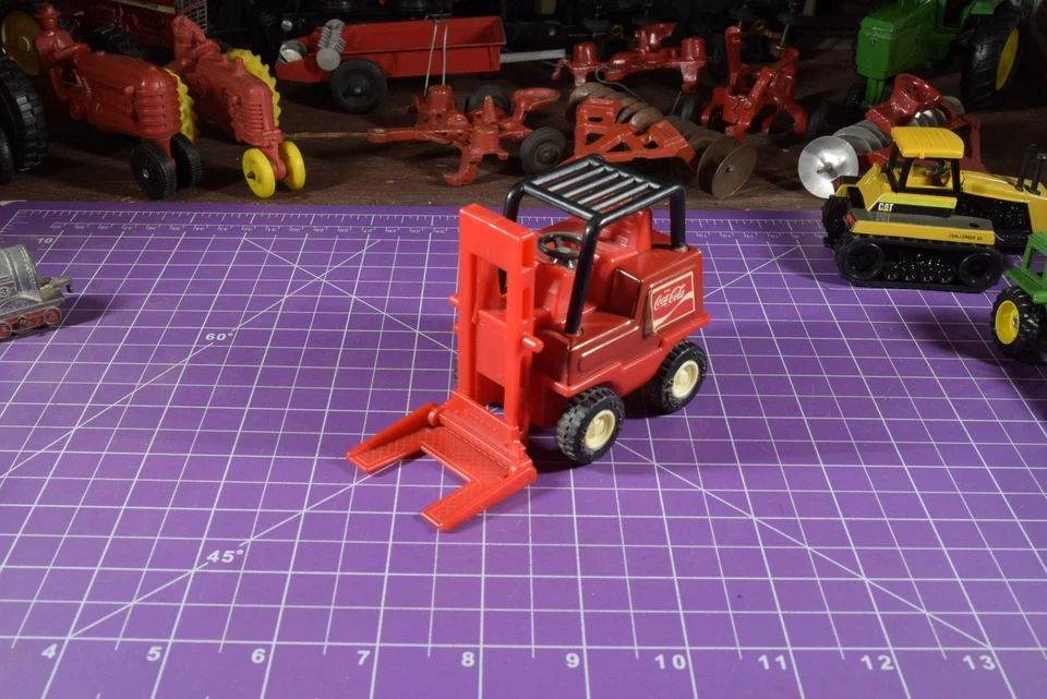 Buddy L Red Coca Cola Fork Lift works/moves - Image 1 of 4
