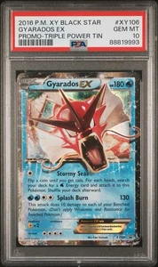 Pokemon Gyarados EX Triple Power Tin Holo Promo XY106 PSA 10 Gem Mint - Picture 1 of 3
