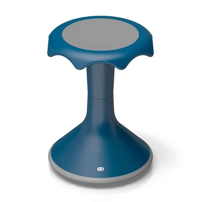 VS America Hokki Stool Flexible Ergonomic Seating- 18" Blue - Image 1 of 3