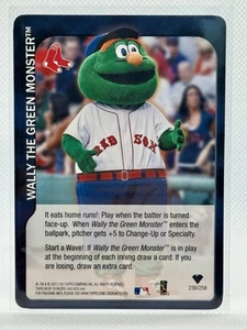 2011 Topps Attax Wally The Green Monster Boston Red Sox Fenway Mascot RARE - Picture 1 of 2