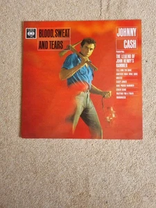 Johnny Cash - Blood, Sweat And Tears Vinyl LP CBS Records UK 1962 - Picture 1 of 5