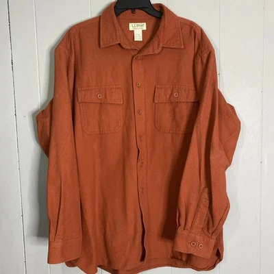 Vintage LLBean Chamois Cloth Shirt XL Double Pocket Flannel Shirt Freeport Maine - Image 1 of 4
