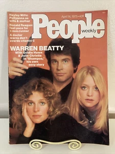 1975 APRIL 14 PEOPLE MAGAZINE-WARREN BEATTY, JULIE CHRISTIE, GOLDIE HAWN - Bild 1 von 12