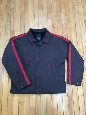 Chaqueta Nautica NS 83 Forrada de Vellón Cremallera Completa Todas las Temporadas Gris con Rayas Rojas - Para Hombres L Foto 1 de 4