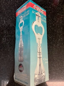 Coca-Cola Bottle Opener Can Opener Chrome - Picture 1 of 2