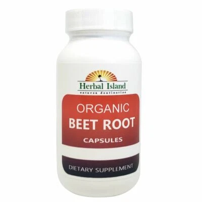 Cápsulas orgánicas en polvo de raíz de remolacha - 500 mg cada una - Beta vulgaris - Varios tamaños Foto 1 de 3