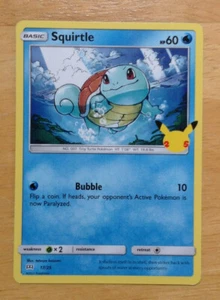 Tarjetas Pokémon McDonald's 2021 25 aniversario 17/25 SQUIRTLE tarjeta base - Imagen 1 de 2