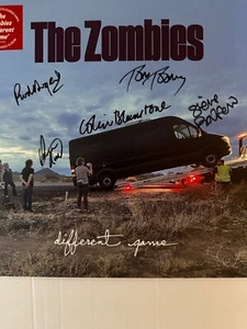 THE ZOMBIES DIFFERENT GAME Band   AUTOGRAPHED RED VINYL LP RARE NEW - Picture 1 of 3